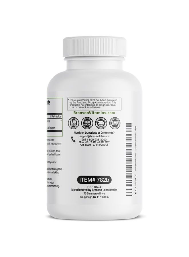 Bronson Moringa Extra Strength Capsules Moringa Oleifera Powder, 250 Count - Image 5