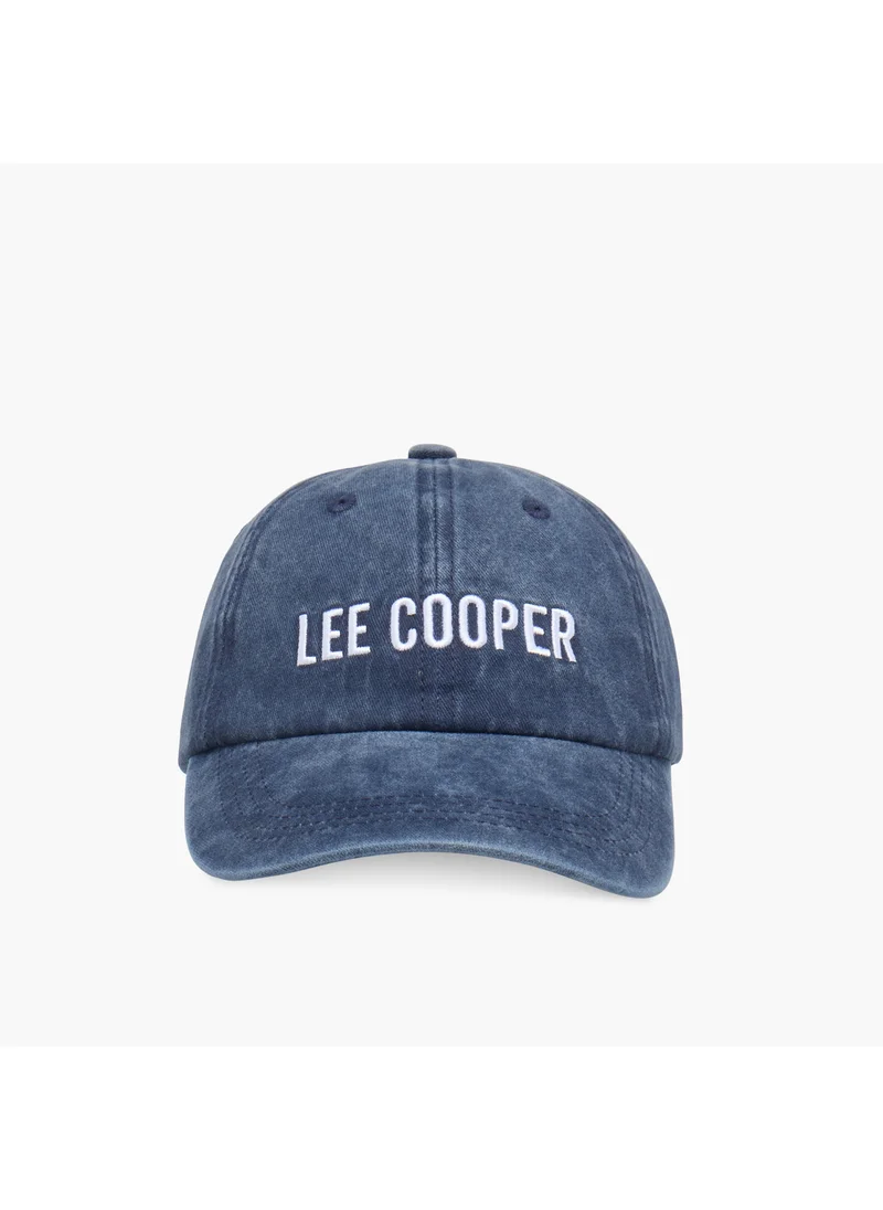 Lee Cooper Lee Cooper Logo Embroidered Cap with Buckled Strap Closure