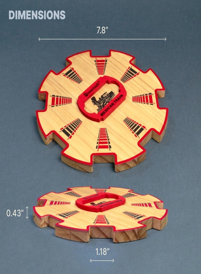 Queensell Mexican Train Accessories - Wooden Hub - Image 5