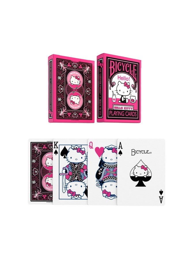 Bicycle Hello Kitty Playing Cards, Black & Pink, 1 Deck - Image 3
