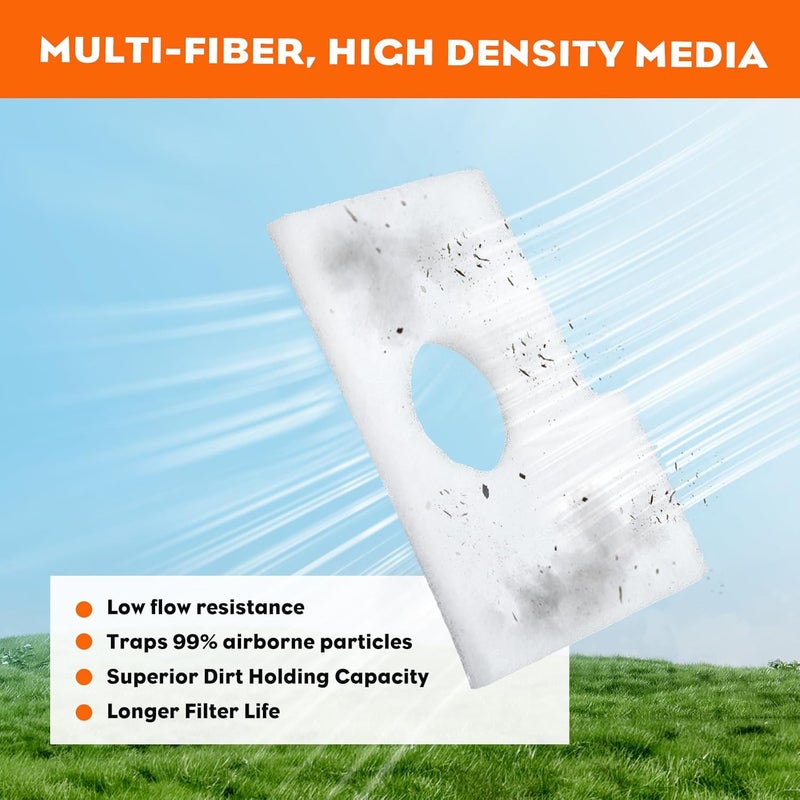 Hipa MS170 MS180 Air Filter for STIHL MS 170 MS 180 017 018 Chainsaw Parts Replace 1130 124 0800 Chainsaw Air Filter Pack of 6 - Image 4