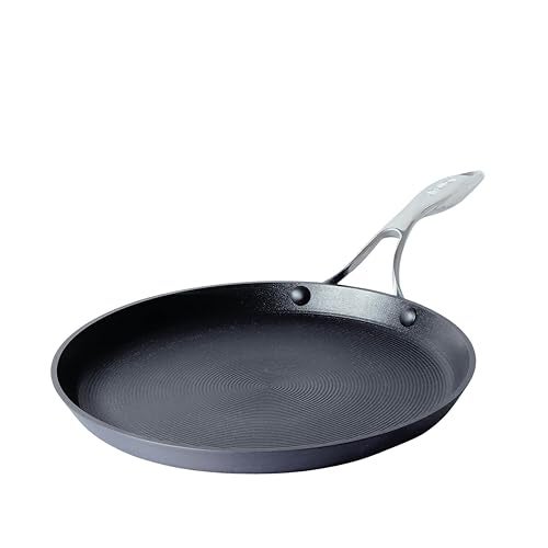 Circulon Hard Anodised Non Stick Aluminium Flat Dosa Tawa | Dosa Pan NonStick | Tawa for Roti | Non Stick Tawa | Dosa Tawa Big Size, 28 cm, Black - Image 1