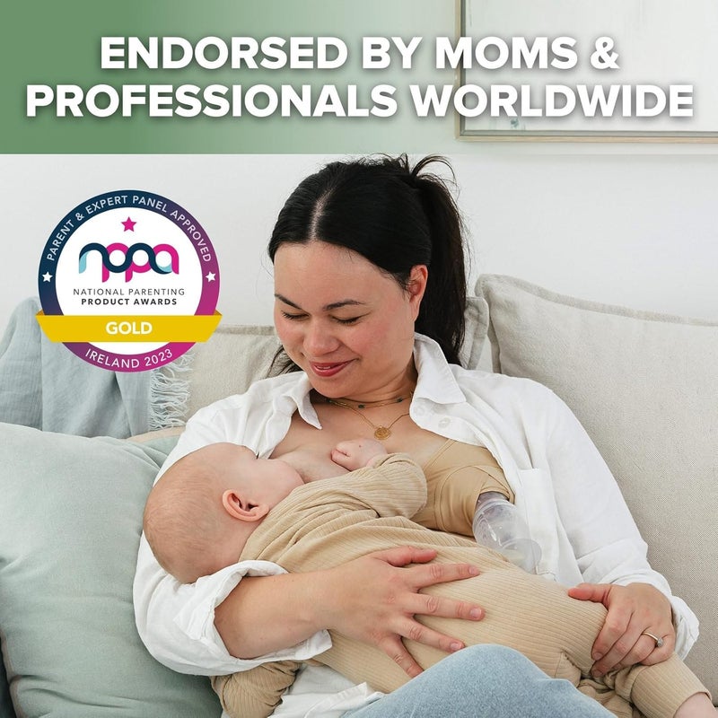 haakaa هاكا 100 مل مضخة ثدي يدوية مع غطاء سيليكون مانع للتسرب ومجمع حليب ثدي على شكل خنفساء 75 مل للرضاعة الطبيعية - Image 2