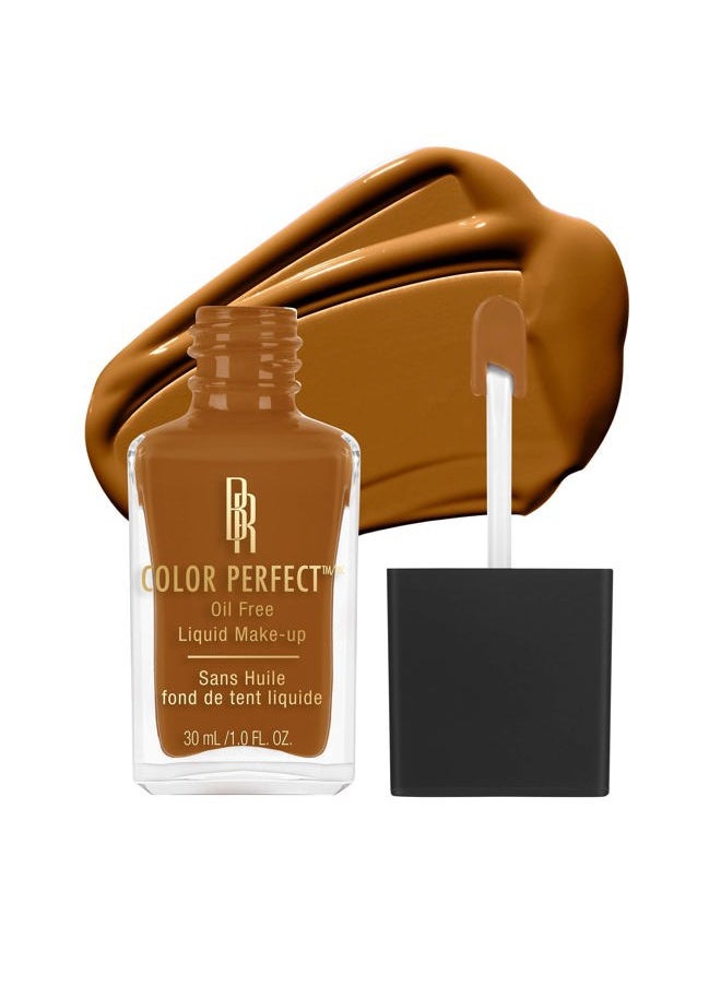 Black Radiance Color Perfect Liquid Full Coverage Foundation Makeup, Deep Amber, 1 Ounce  - Image 1