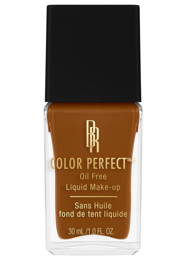 Black Radiance Color Perfect Liquid Full Coverage Foundation Makeup, Deep Amber, 1 Ounce  - Image 2