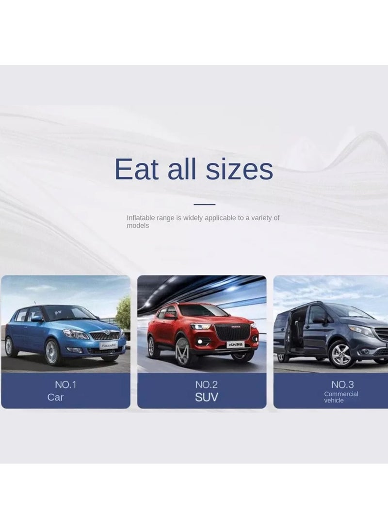 Toby's Dual Cylinder Car Air Compressor Ultra Extreme 4x4 Tire Super Air Flow Portable 300 Litter-Mints 150 PSI 12V Tire Inflator for Car,Truck, Bicycle & Other Inflatables With Carry Bag Color RED - Image 2