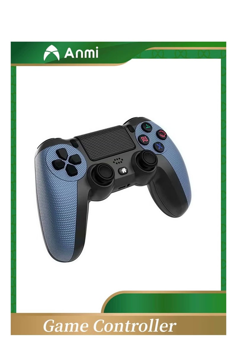 Anmi Anmi Wireless Controller Gamepad for PS4/PS4 Slim/PS4 pro/PC with USB Charge Cable with Dual Vibration, Clickable Touchpad (Blue)