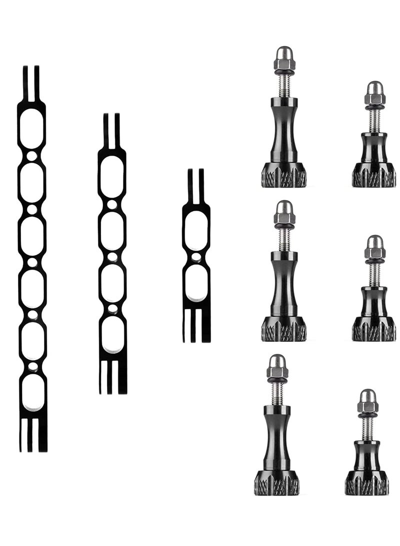 Captaintech Extension Arm Mount for Gopro, Aluminum Alloy Helmet Stick Kit with a Standard 1/4 Hole Metal Pole Accessories Insta360 One X3/X2/X/R, Go 2 and DJI Osmo GoPro Hero - Image 1