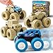 IJIGU Monster Truck Toys for 3 4 5 6 7 Year Old Kids Wash to Reveal Monster Trucks for Toddlers 4 Pack Toy Trucks with Realistic Mud Paint Ideal Christmas Birthday Gifts for Boys Grils - Image 2