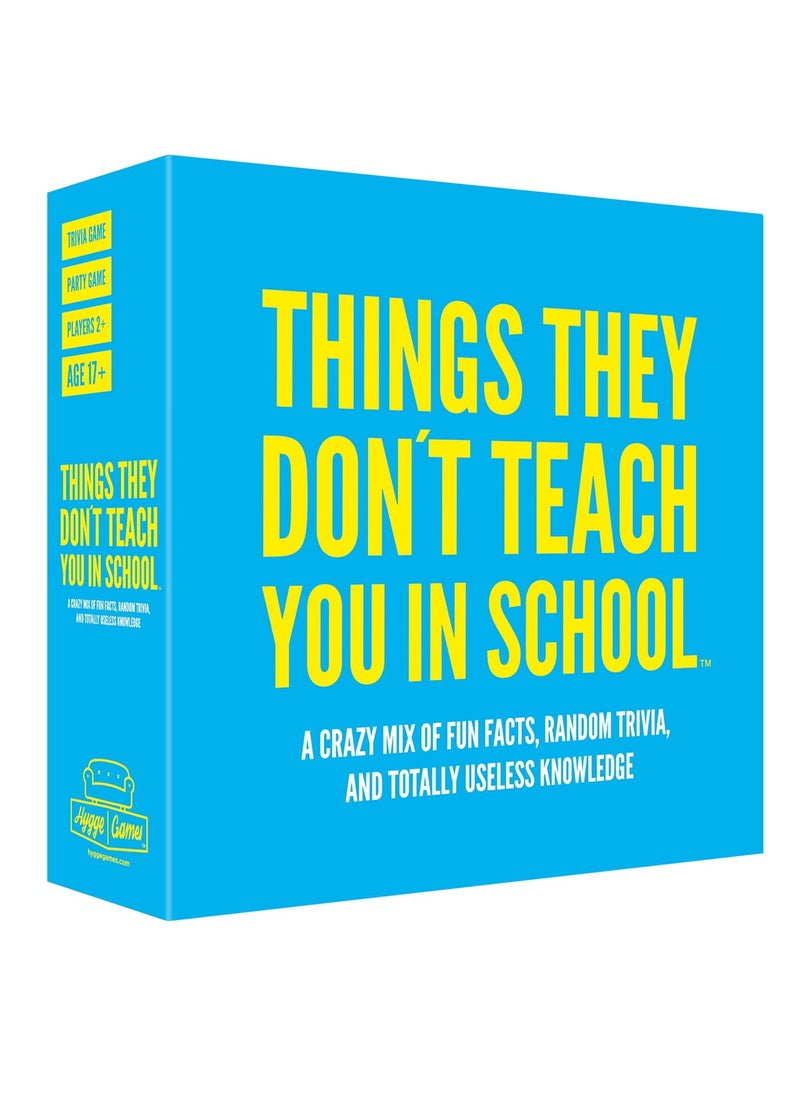 NIBEMINENT Hygge Games Things They Don't Teach You in School Party Trivia Game  - Image 1