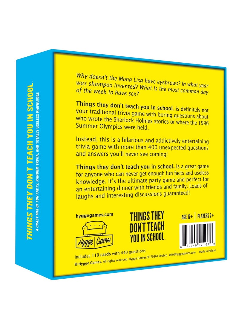 NIBEMINENT Hygge Games Things They Don't Teach You in School Party Trivia Game  - Image 2