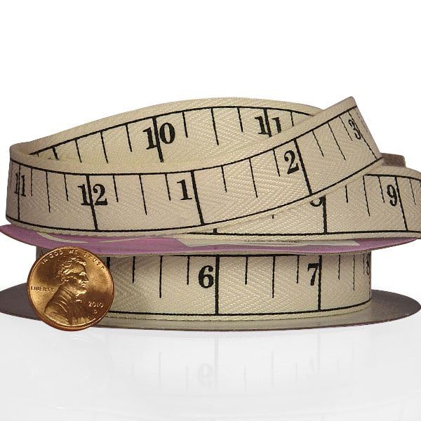 Paper Mart Tape Measure Printed Ribbon 58 X 10 Yards