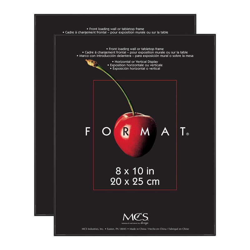 أم سي أس MCS Format Picture Frames Gallery Frames Black 8 X 10 2-Pack - Image 1