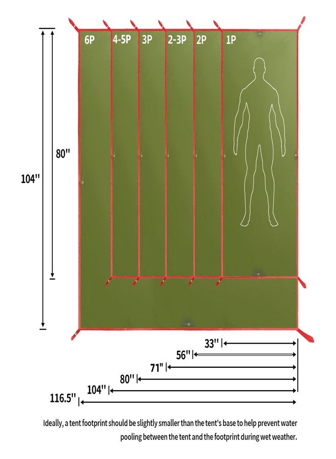 Frelaxy Ultralight Tent Footprint, Waterproof Camping Tarp, Ultra-Durable Tent Floor to Elevate Your Camping/Hiking/Backpacking/Hammock/Beach Experience - Image 2