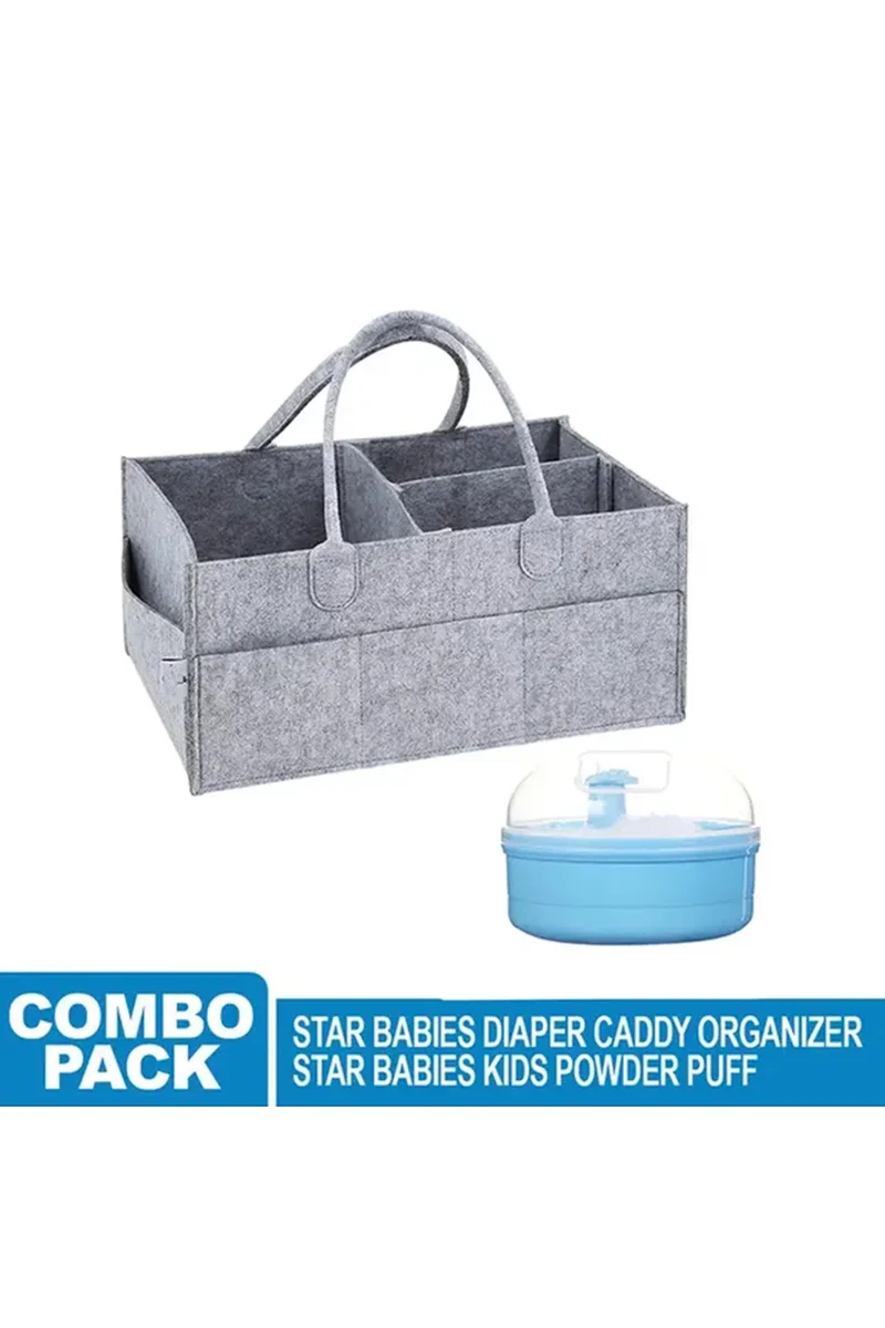 STAR BABiES Star Babies - Caddy Diaper Bag W/ Powder Puff - Assorted
