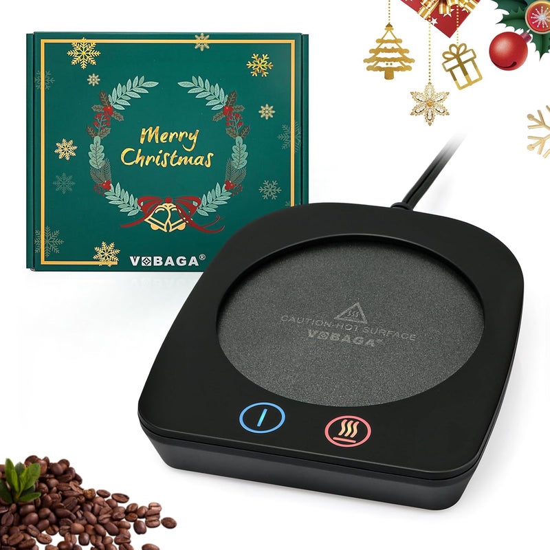 Vobaga Coffee Warmer & Mug Warmer for Home Office Home Desk Use, Coffee Cup Warmer with 3 Temperature Settings for Coffee Tea Cocoa with Auto Shut Off After 4 Hours, Coffee Gifts - Image 1