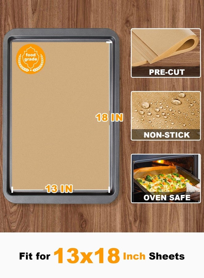 SMARTAKE 200 Pcs Unbleached Parchment Paper Baking Sheets, 13x18 Inches Non-Stick Precut, for Baking, Grilling, Air Fryer, Steaming, Bread, Cup Cake, Cookie and More - Image 2