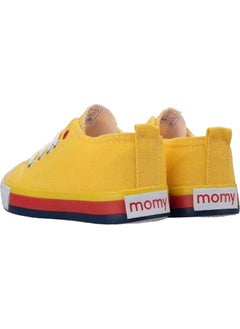 Liger Unisex Boy Girl Linen Short Converse Model Lace-Up Sports Shoes Yellow  - Image 3