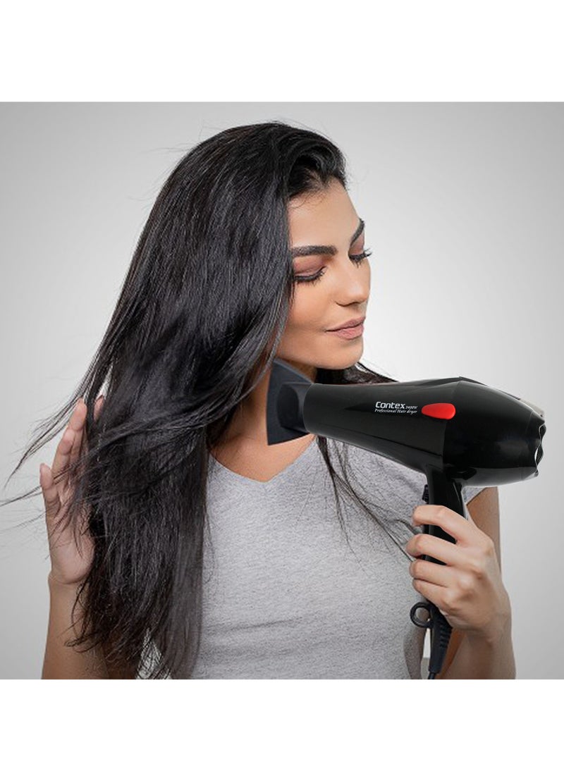 Contex Professional hair dryer black/red - Image 1