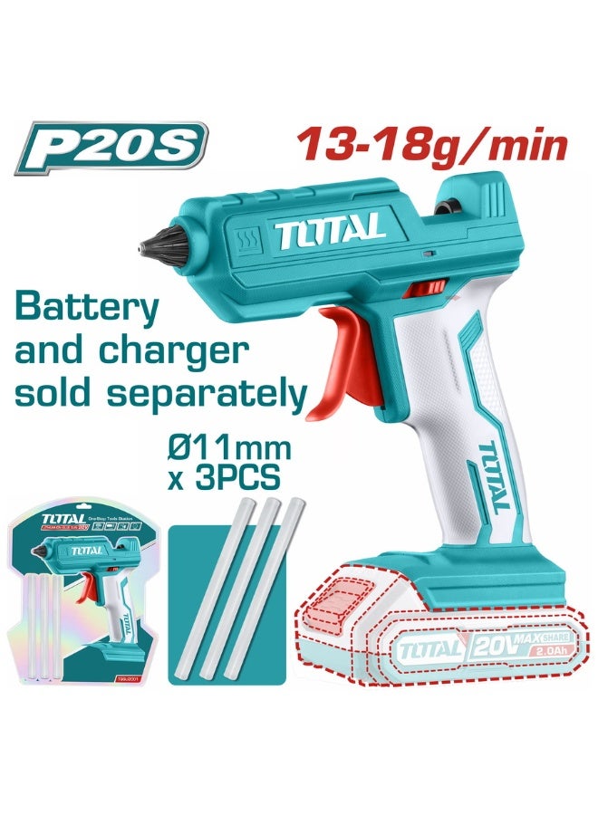 TOTAL GLUE GUN 20V Without battery and charger - Image 1