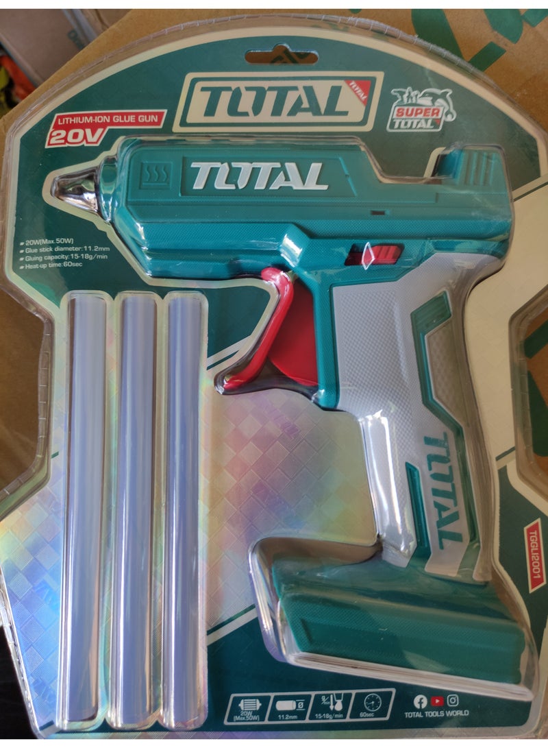 TOTAL GLUE GUN 20V Without battery and charger - Image 2