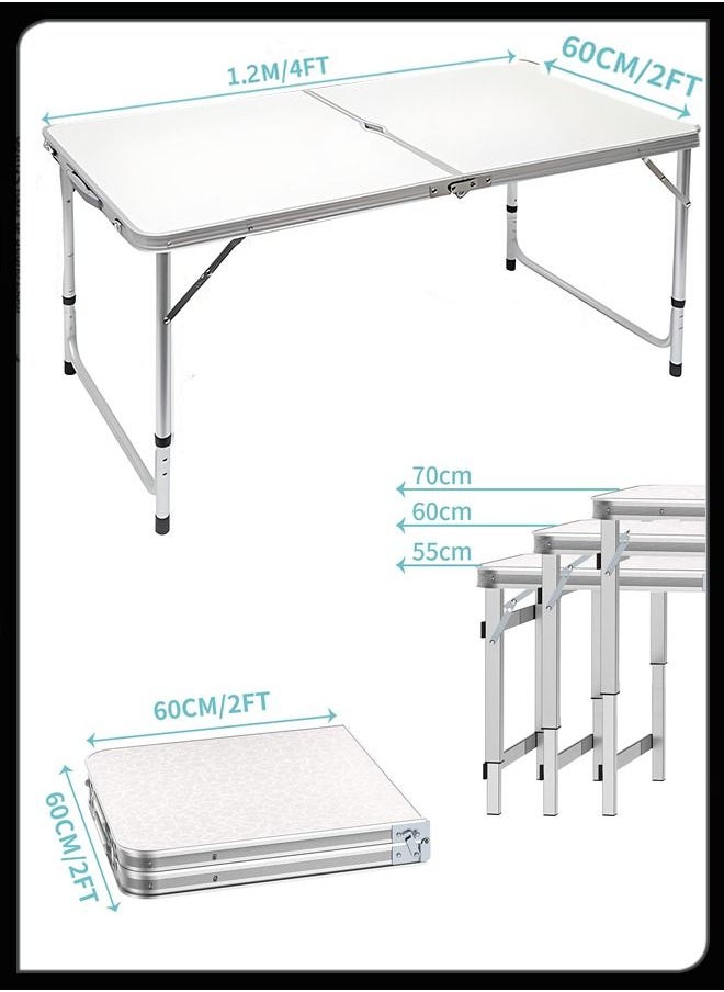 Portable Foldable Adjustable Height Table Folding Desk With Aluminium Alloy Sides Camp Compact Outdoor And Indoor For Home Kitchen Camping Hiking Beach Picnic BBQ Garden Parties 120cm - pzsku/Z015431D763A36F3DD861Z/45/_/1668695383/c6ff9237-fe38-488b-9f34-72be3cb2987f