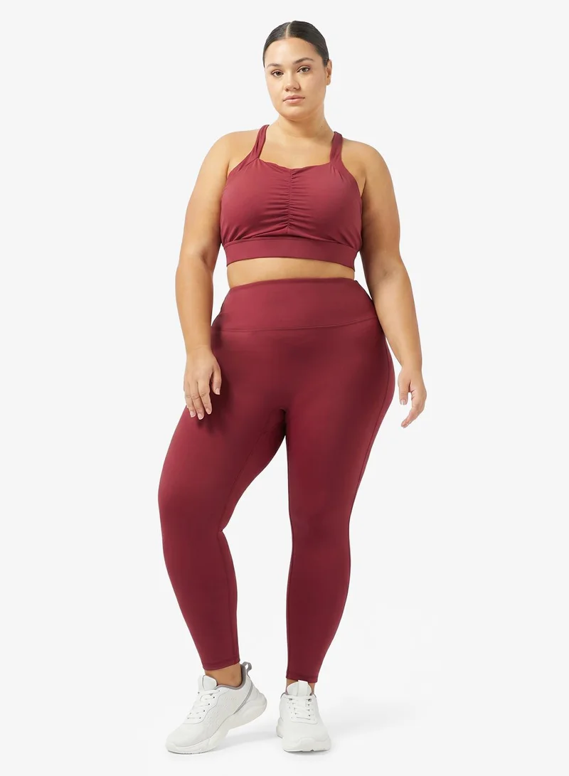 FRWD Plus Seamless Racer Back Sports Bra & High Rise Leggings Set