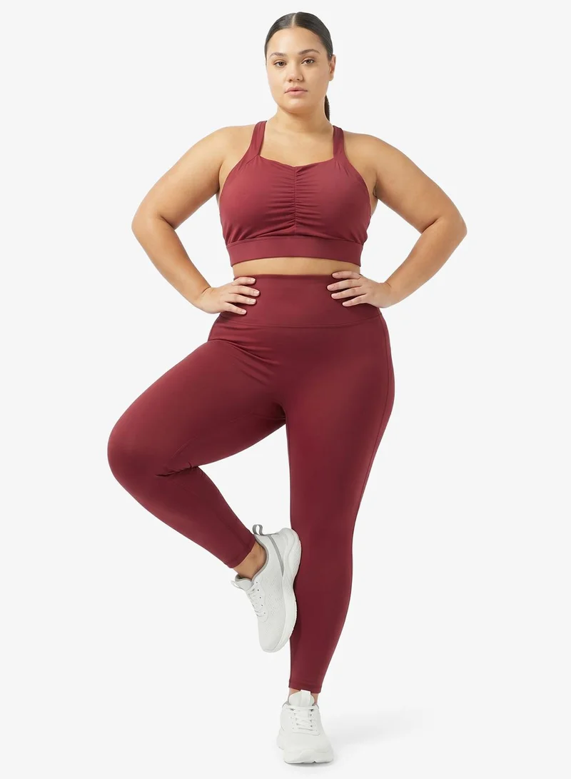 FRWD  FRWD Plus Seamless Racer Back Sports Bra & High Rise Leggings Set for Women | Best Price UAE