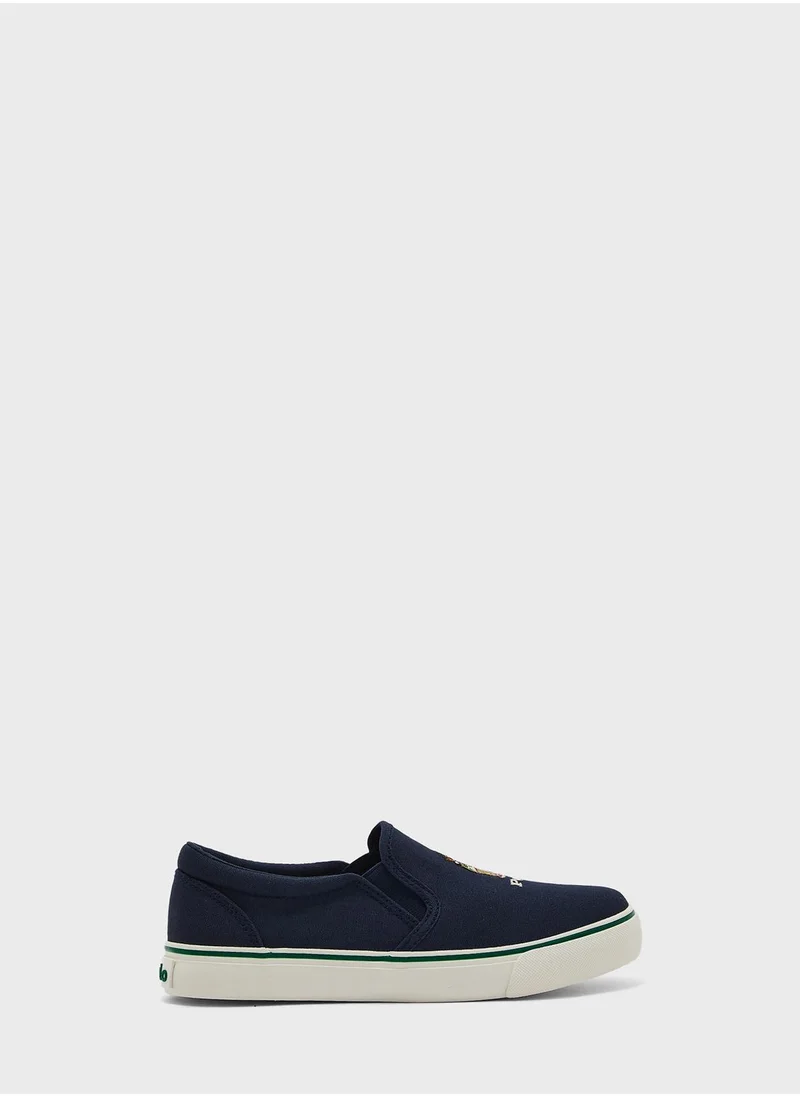 POLO RALPH LAUREN Youth Keaton Slip On Bear  Loafers