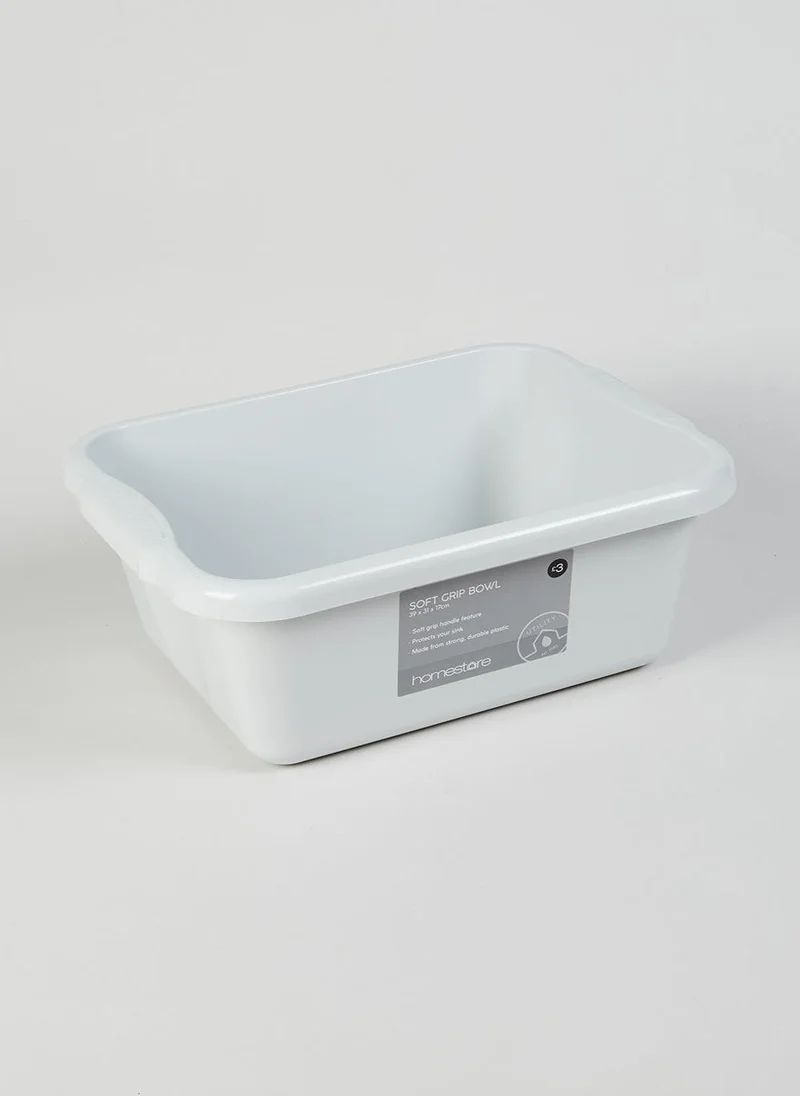 Matalan Soft Grip Washing Up Bowl (39cm x 31cm x 17cm)