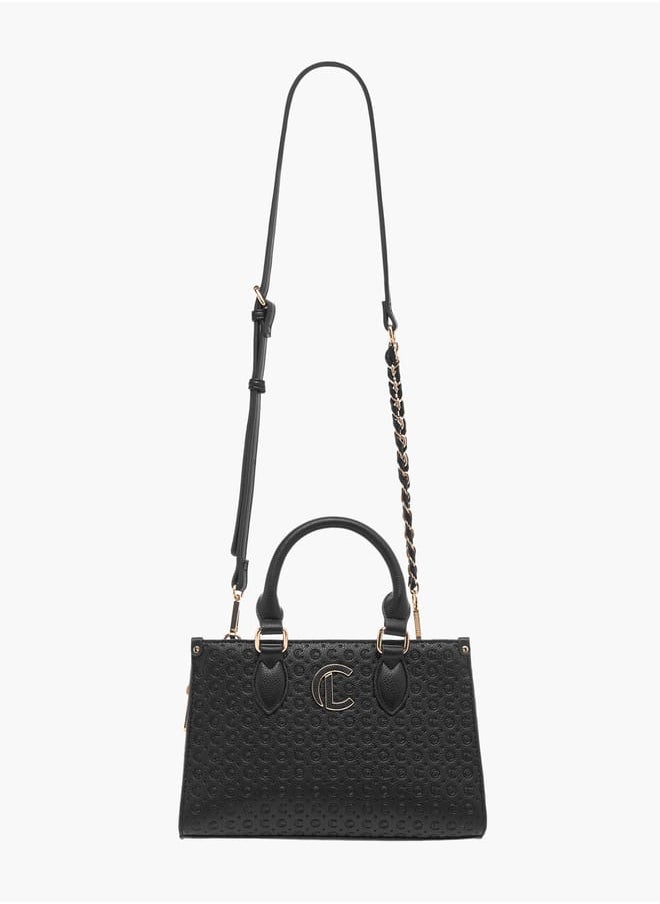 Le Confort - Monogram Embossed Tote Bag with Handles and Adjustable Straps - Image 1