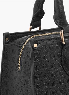 Le Confort Monogram Embossed Tote Bag with Handles and Adjustable Straps  - Image 5