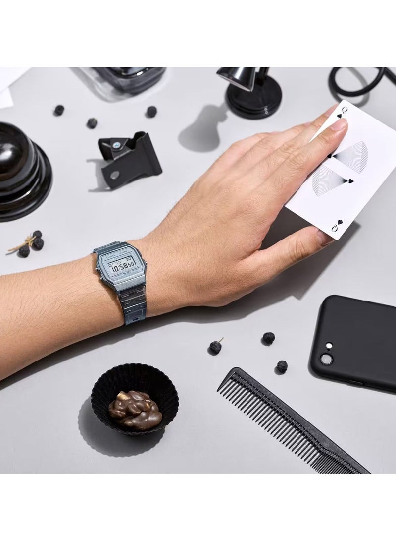 كاسيو ساعة كاسيو للجنسين - رقمي بسوار راتنج - F-91WS-8DF - Image 2