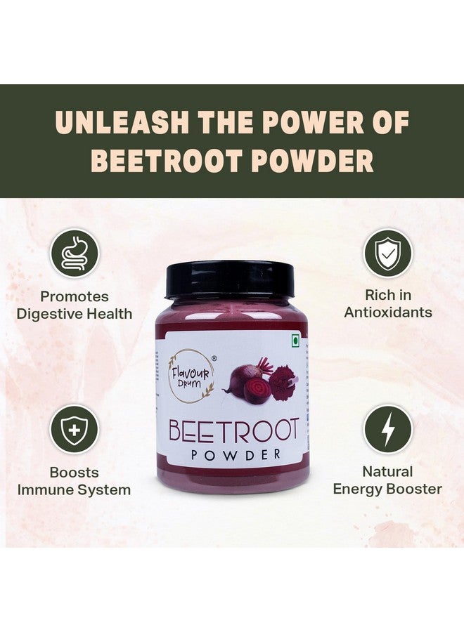 Flavour Drum Beet Root Powder 200g (7oz) | Natural & Pure | No Additives or Preservatives | Ideal for Smoothies, Baking, Soups, Doughs & Health Mixes - Image 4