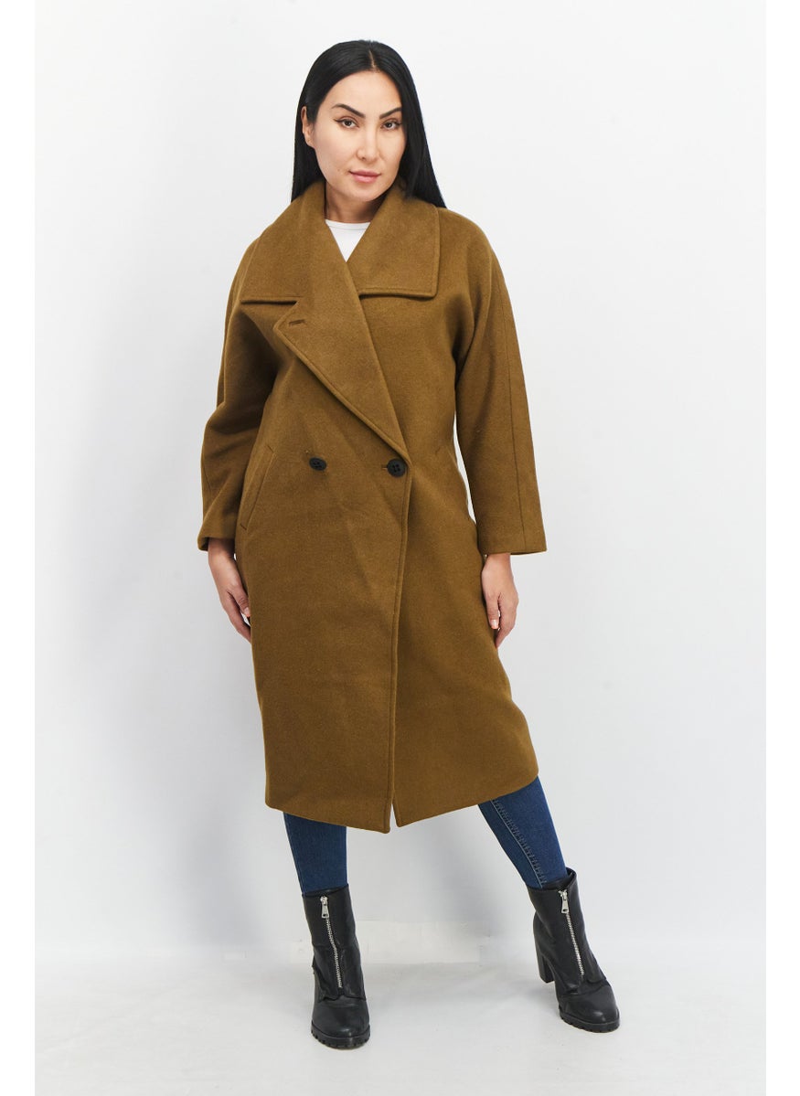 Women Long Sleeve Plain Trench Coat, Olive - pzsku/Z0154CE41ABD58C578BA7Z/45/_/1727881876/ae251ed3-b349-4b63-a80e-1b6d41e6859a