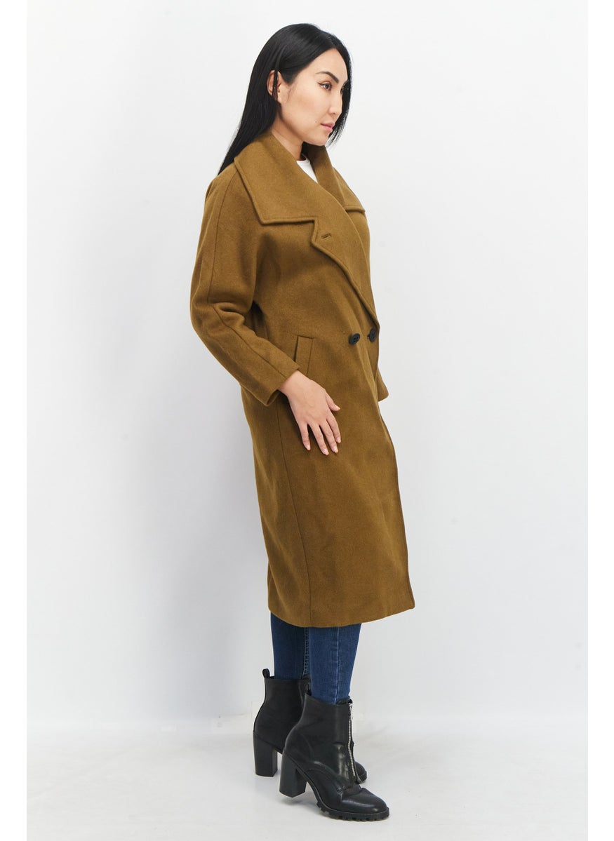 Women Long Sleeve Plain Trench Coat, Olive - pzsku/Z0154CE41ABD58C578BA7Z/45/_/1732630166/8e87f161-0a56-48d2-a2d4-61050ddd2651