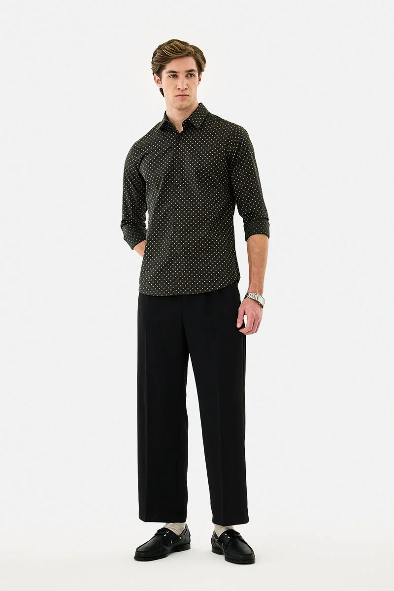 SNITCH Slim Fit 100% Cotton Printed Shirt