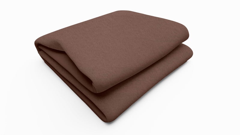 100% Cotton Soft Lightweight Reversible Single Bed Dohar for Bed, AC Dohar, All Seasons 150 GSM, Brown Dyed Plain - 1 Pcs  - Image 2