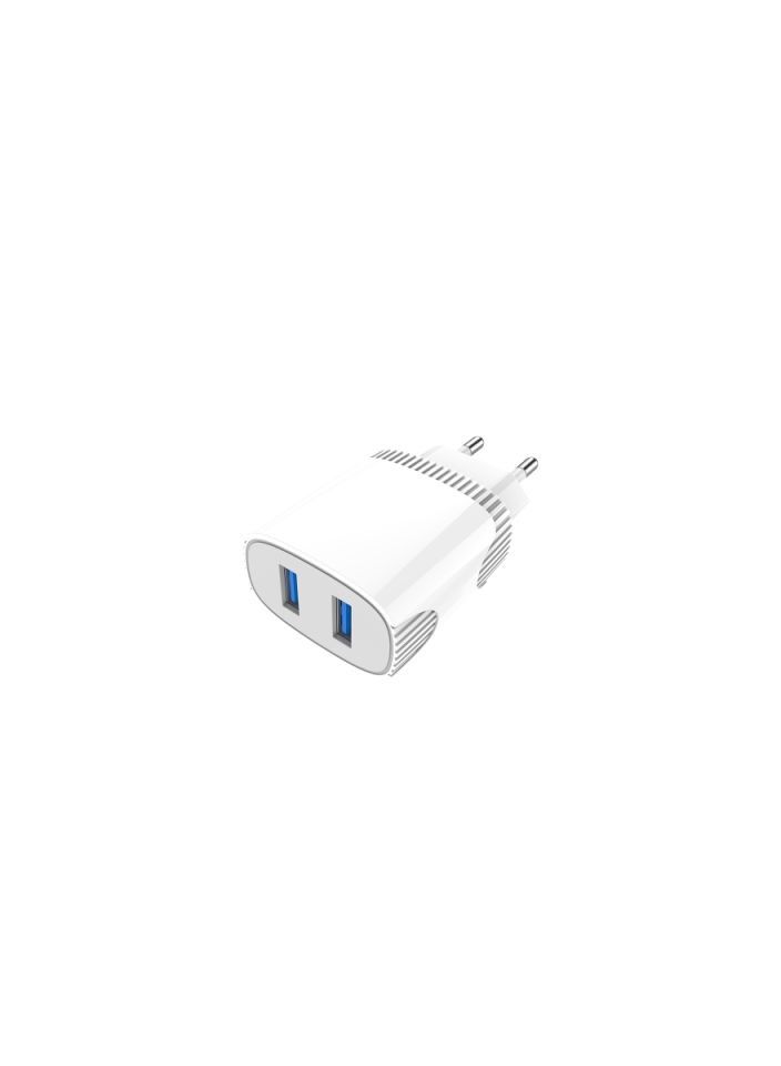ASPOR A811 2.4 A IQ Home charger + TYPE-C Cable 2 USB - White - Image 2