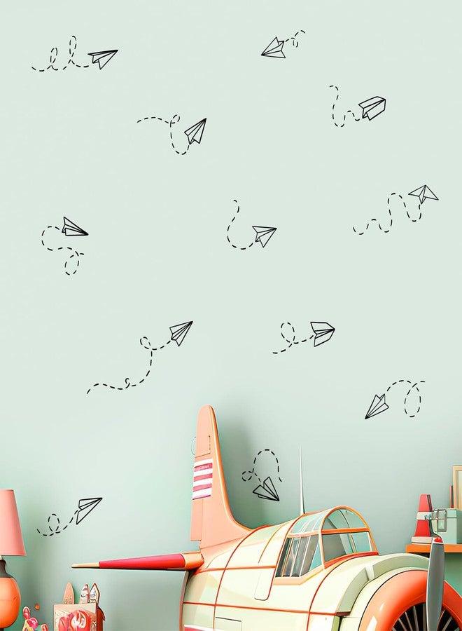 Kasubeso Papper Airplane Wall Stickers, Airplan Wallpaper for Boys' Room Decor Perfect Airplane Cutouts for Bulletin Boards and Playrooms - Image 5