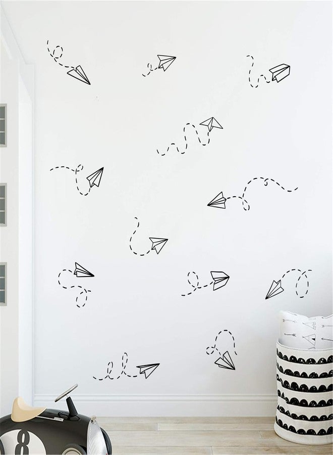 Kasubeso Papper Airplane Wall Stickers, Airplan Wallpaper for Boys' Room Decor Perfect Airplane Cutouts for Bulletin Boards and Playrooms - Image 4