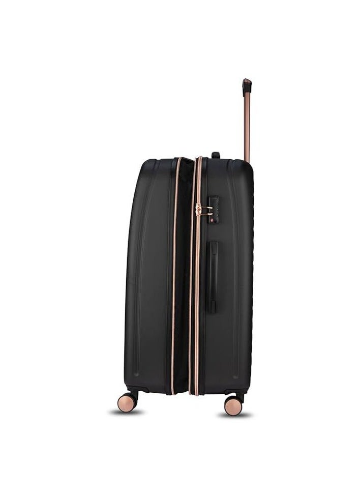 it Luggage it luggage Cushion Lux, Unisex ABS Material Hard Case Luggage, 8x360 degree Spinner Wheels, Expandable Trolley Bag, TSA Type lock, SKU 16-1646A08, Lightweight - Black  - Image 3