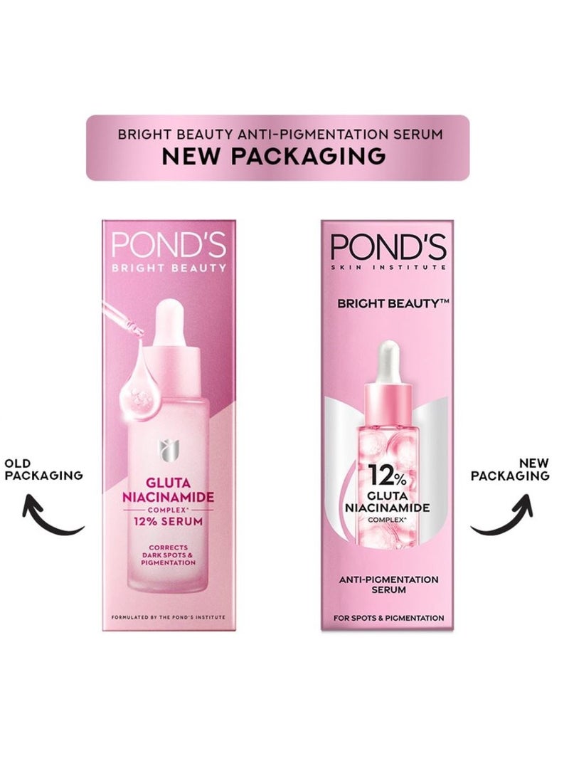 Pond's Bright Beauty Anti-Pigmentation Serum for Flawless Radiance with 12% Gluta-Niacinamide Complex 28ml - Image 2