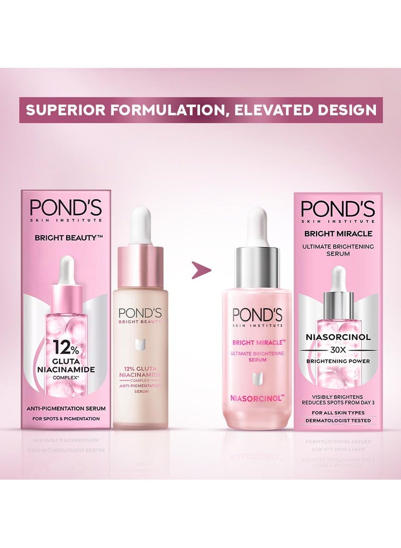 Pond's Pond’s Bright Miracle Ultimate Brightening Serum with Niasorcinol, 30X better than Vit C | 30 ml - Image 2