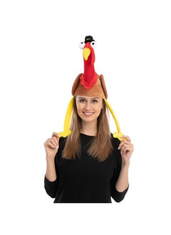 JOYIN JOYIN 2PCS Turkey Gobbler Hats, Turkey Trots Dress Up Party,Thanksgiving Novelty Hats Role Play & Carnival Cosplay,Thanksgiving Costume Hats, Thanksgiving Accessories,Thanksgiving Party Favor Supplies  - Image 3