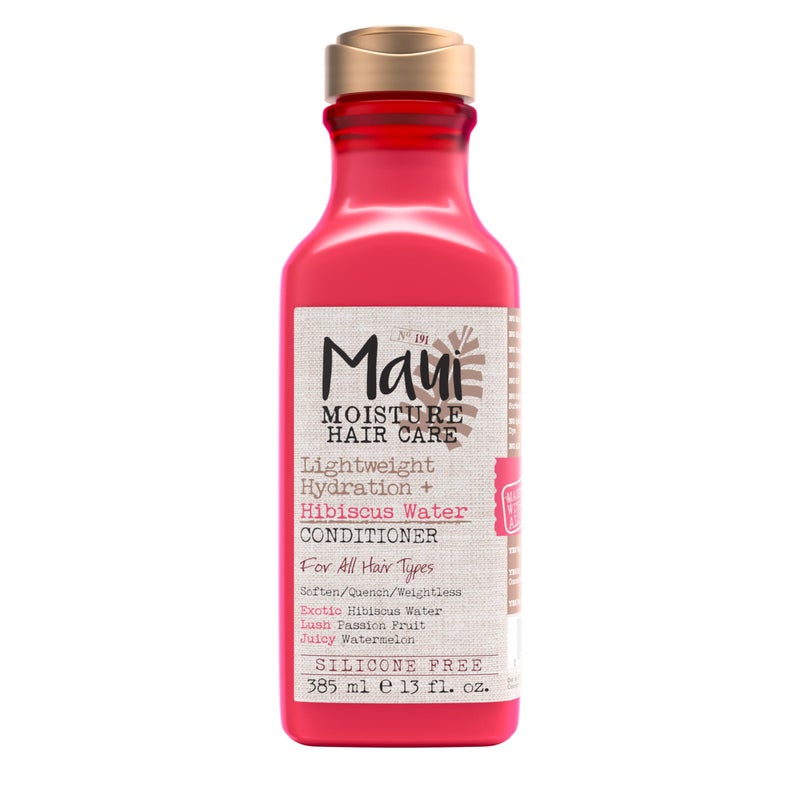 Maui Moisture Lightweight Hydration + Hibiscus Water Conditioner for Daily Moisture, No Sulfates, 13 fl oz - Image 1