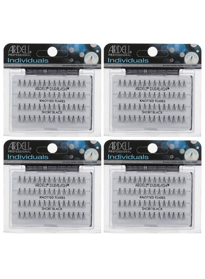 Ardell DIY Lash Clusters Individual Lashes - Short Black, Cluster Eyelash Extensions, Eyelash Clusters, Lash Extension for a Natural, Customizable Look, 4 Pack - Image 1