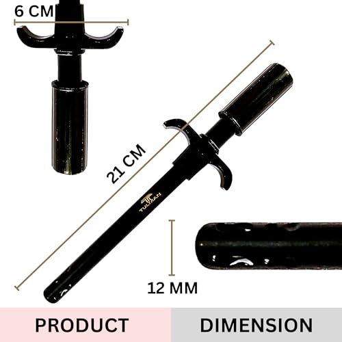 TULMAN 1 Pack Easy Grip Metal Gas Lighter for Kitchen, Long Handle Regular Gas Stove Lighter for Home & Restaurant Use – Black - Image 2