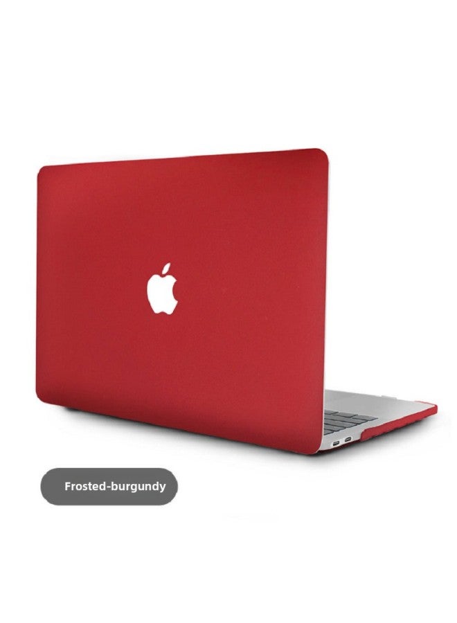 Notebook Case 11 13 15 Inch Mac Pro Air Touch Protective Case Sandy Case Computer Protective Case-Color:Wine Red-Applicable Model:13 Inch 2018Air(A1932)