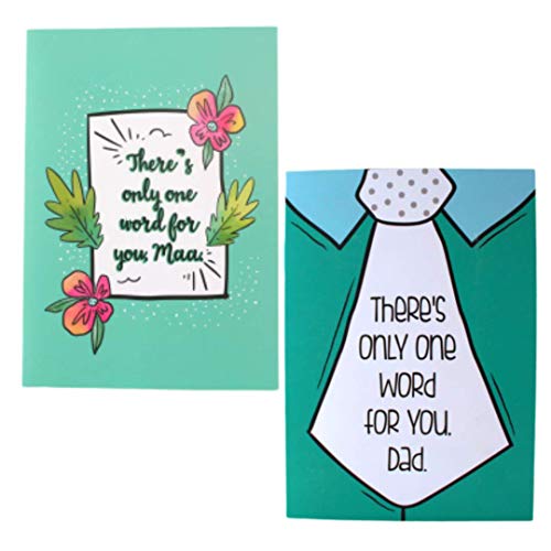 Oye Happy - Mom and dad Greeting Card - Mirror Card for Parents to Gift on Birthday/Anniversary - Image 1